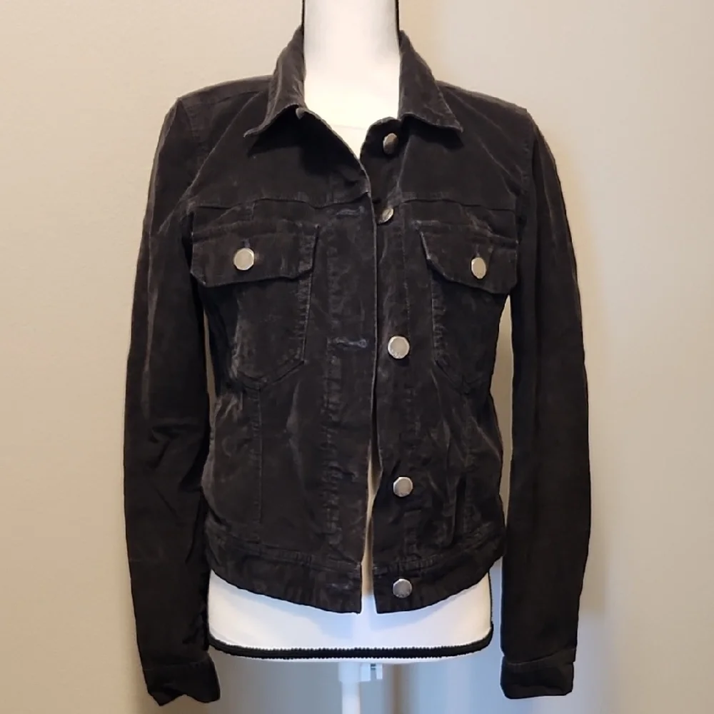 Gap Womans Corduroy Black Jacket - Picture 1 of 7